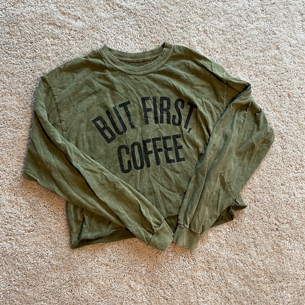 Green Crop Top
